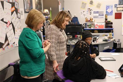 Staff participate in a workshop